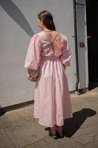 Object Paige Pale Lilac Midi Dress - The Mercantile London