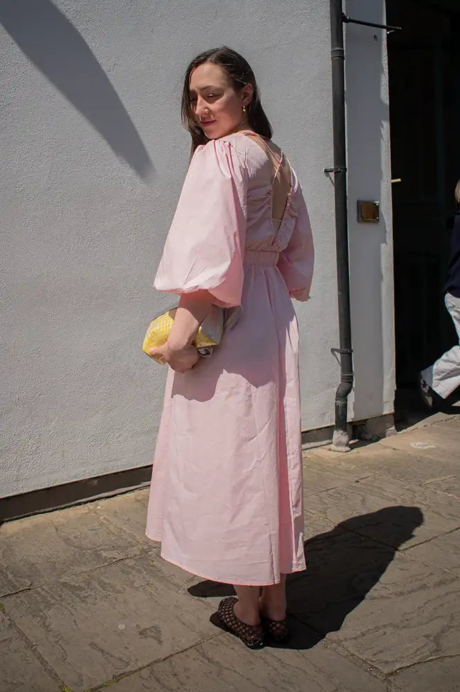 Object Paige Pale Lilac Midi Dress - The Mercantile London