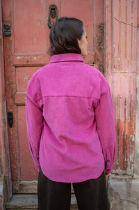 Garance Ben Bright Rose Corduroy Shirt - The Mercantile London