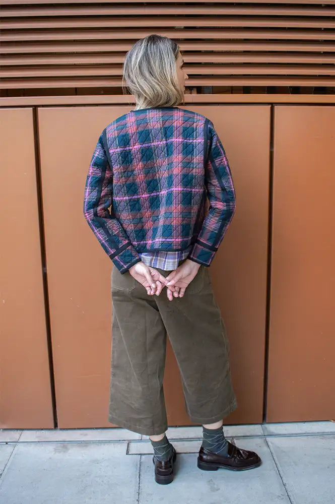 Daydress Mistral Rust/ Pink Check Jacket