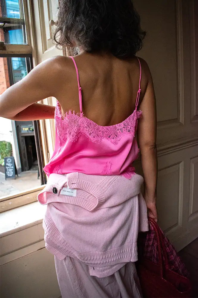 Stella Nova Amazing Pink Underlayer Lace Top