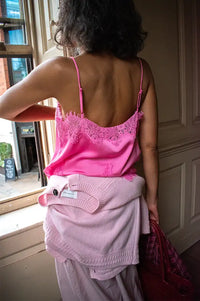 Stella Nova Amazing Pink Underlayer Lace Top