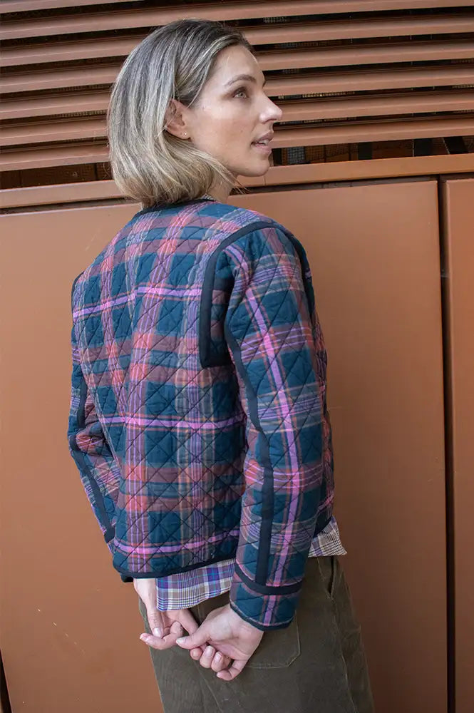 Daydress Mistral Rust/ Pink Check Jacket