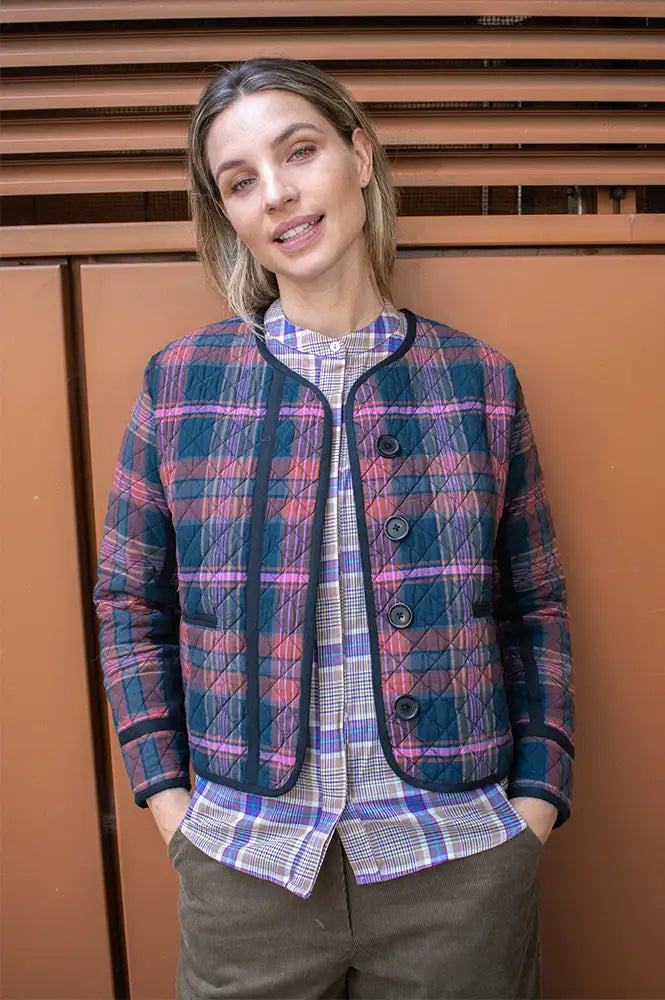Daydress Mistral Rust/ Pink Check Jacket