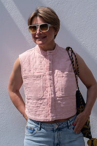 Seventy + Mochi Pablo Peony Pink Waistcoat - The Mercantile London