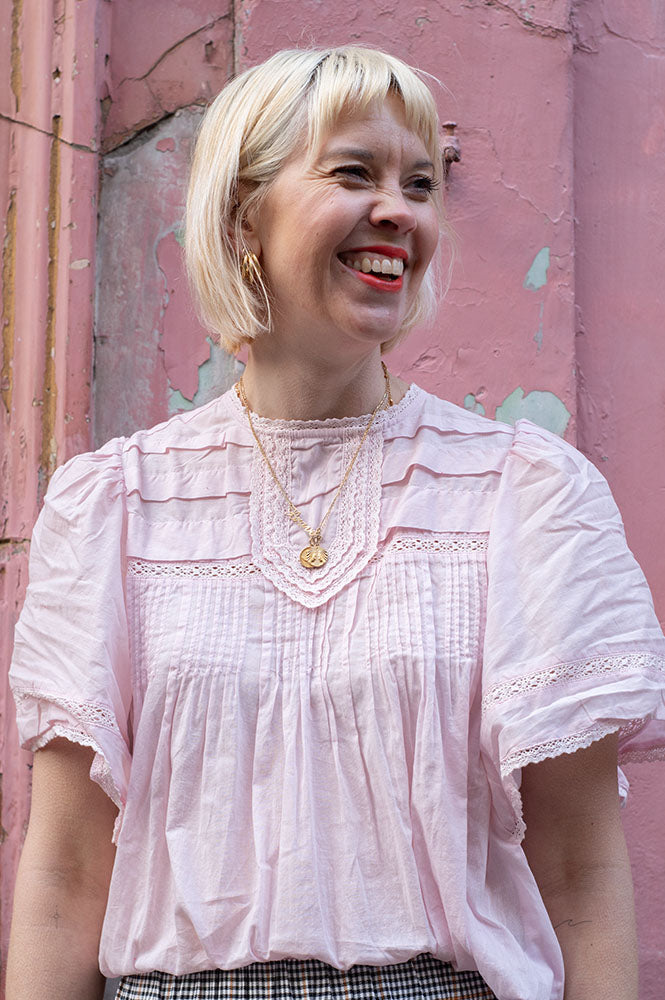 Project AJ117 Galore Baby Pink Blouse - The Mercantile London