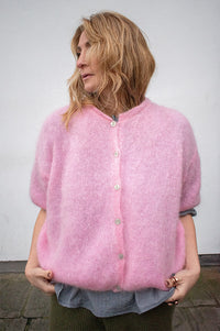 Noella Lorell Baby Pink Mohair Cardigan