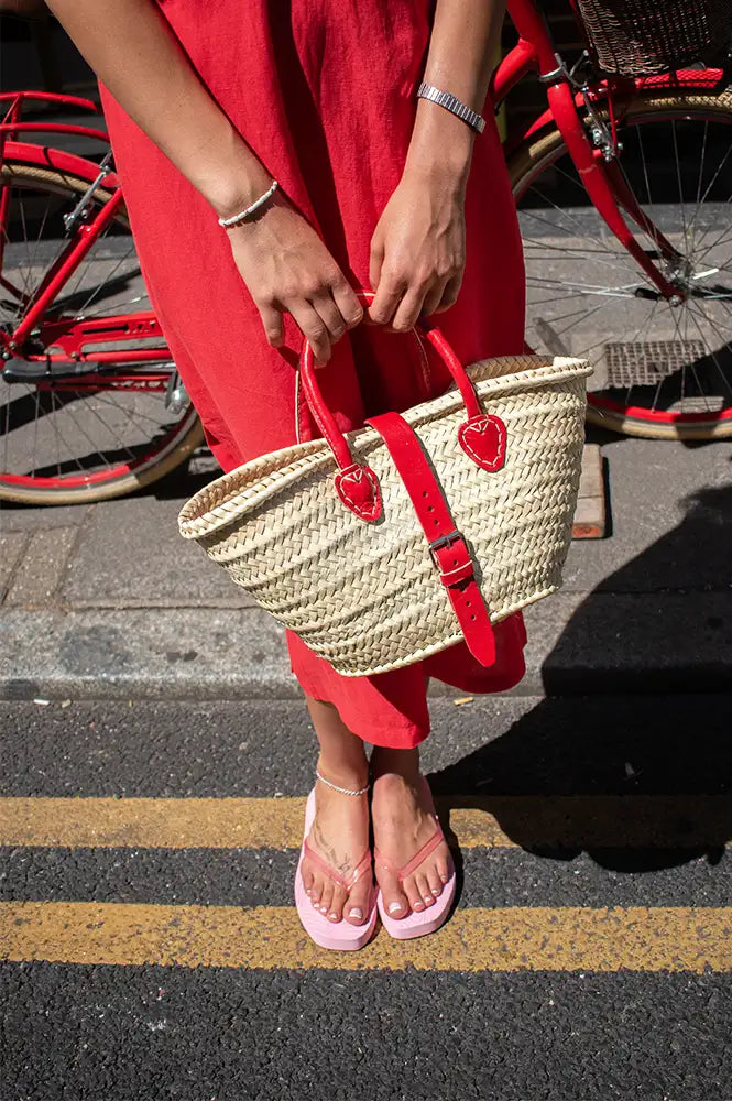 Sleepers Tapered Pink Platform Flip Flops