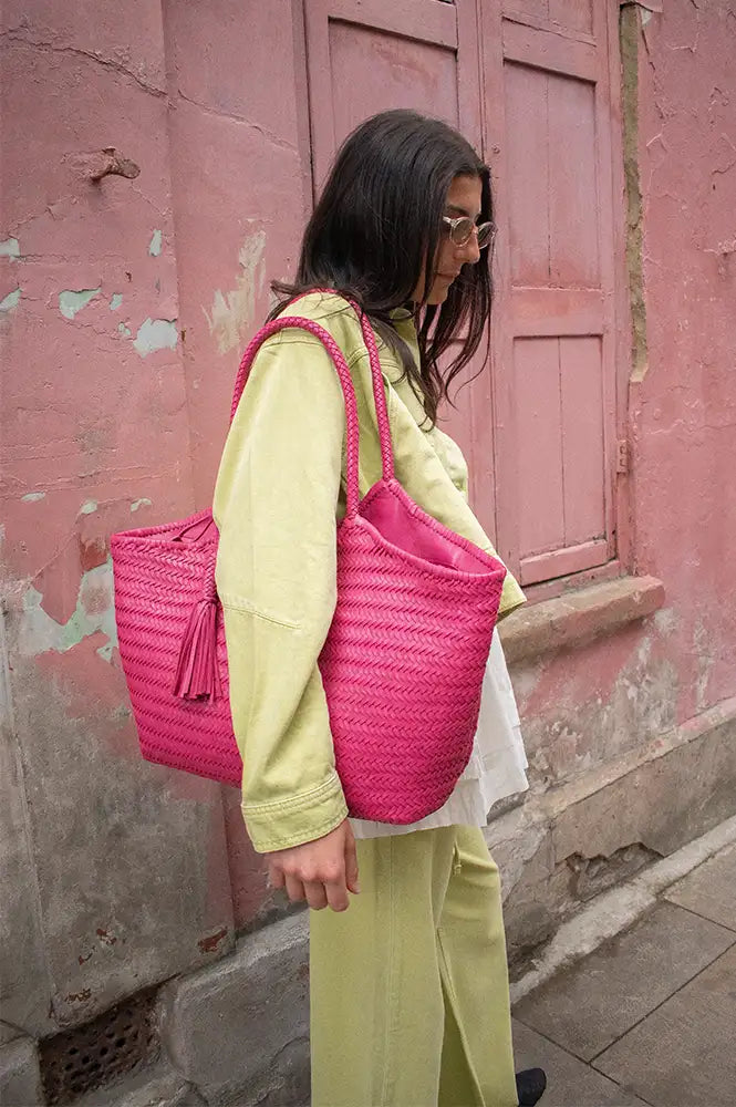 Biba Perkins Fuchsia Shoulder Bag - The Mercantile London