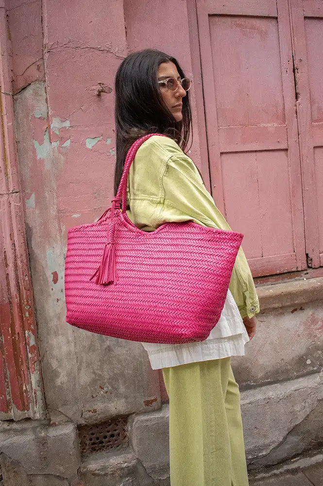 Biba Perkins Fuchsia Shoulder Bag - The Mercantile London
