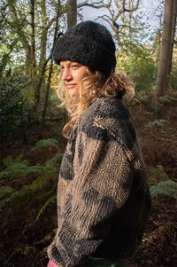 Yoko Wool Snowy Black Hat - The Mercantile London