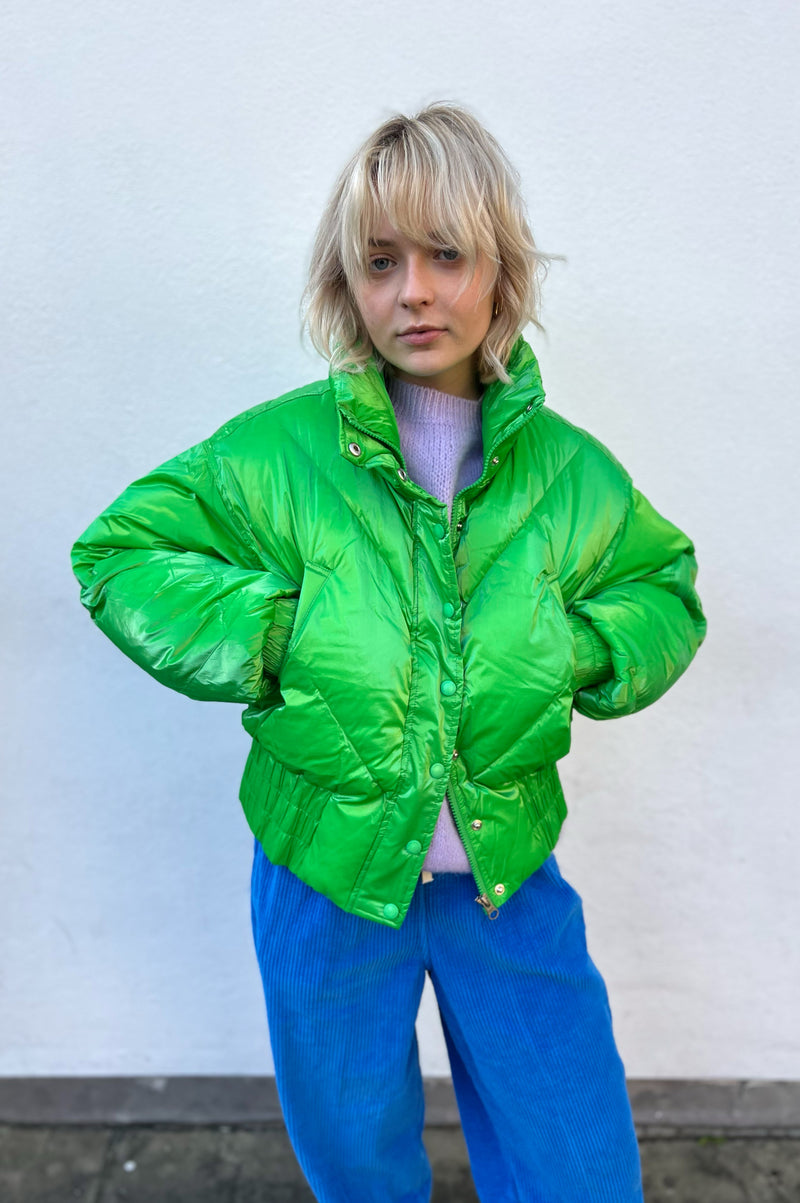 Dawn x Dare Pixie Green Puffer Jacket - The Mercantile London