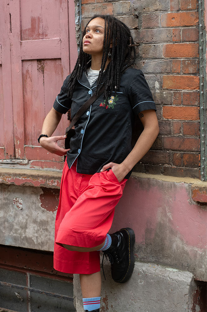 Helmstedt Fiona Embroidered Black Shirt - The Mercantile London