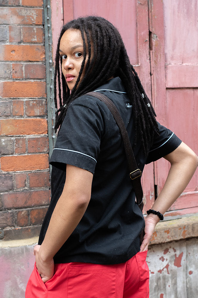 Helmstedt Fiona Embroidered Black Shirt - The Mercantile London