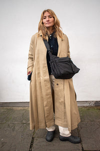 Damson Madder Sofia Stone Pleated Trench Coat