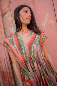 Louizon Papus Ikat Pleated Dress - The Mercantile London