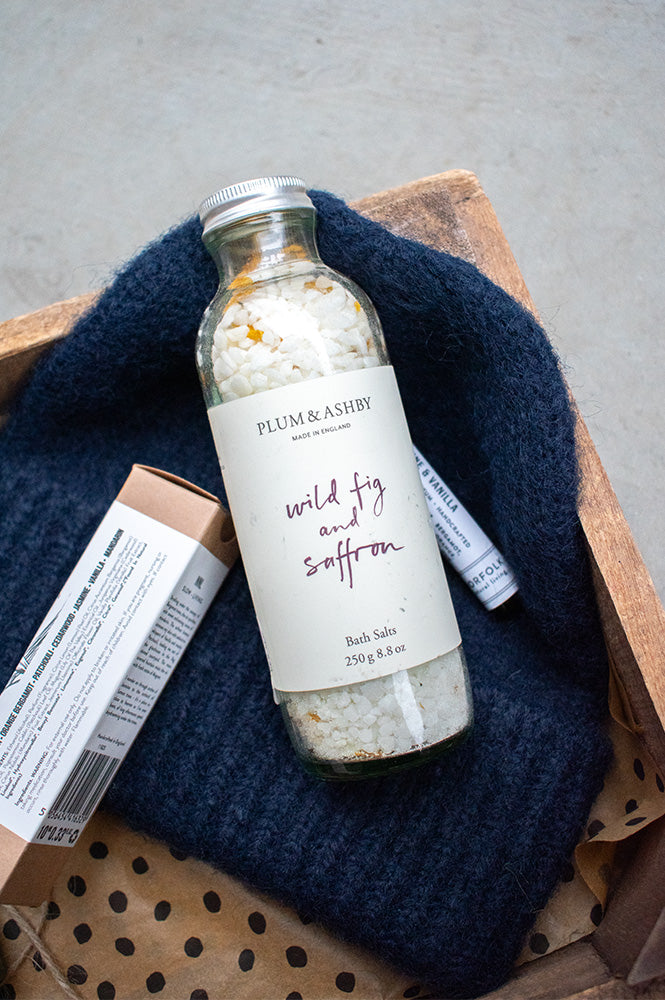 Plum & Ashby Wild Fig & Saffron Bath Salts - The Mercantile London