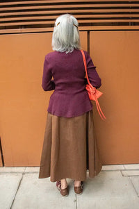 Numph Sira Fig Ribbed Pullover