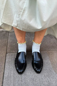 Billi Bi Polido Black Pointed Loafers