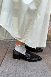 Billi Bi Polido Black Pointed Loafers