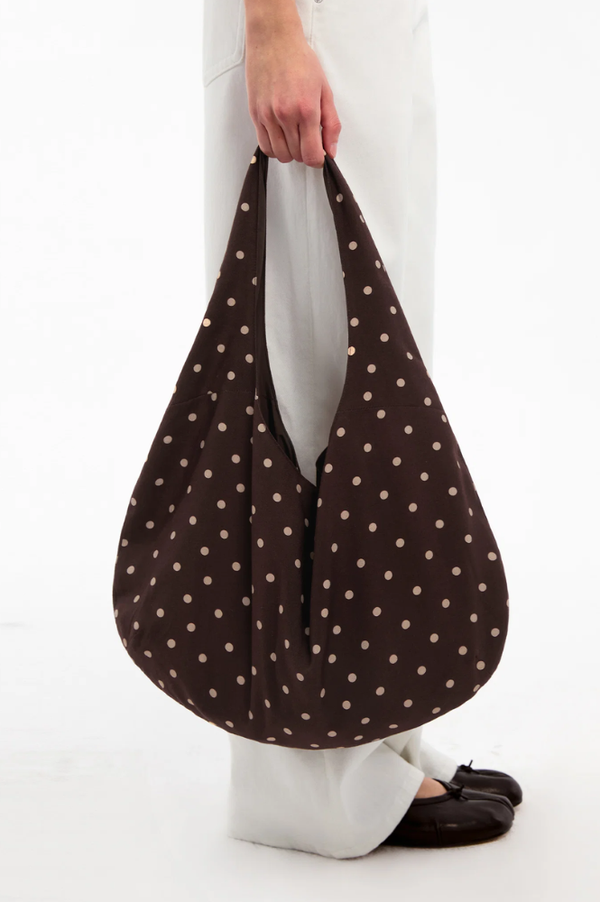 CUBIC Polka Dot Brown Shoulder Bag