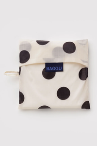 Baggu Cream & Black Polka Dot Big Reusable Bag