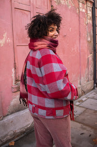 Damson Madder Polly Red Check Jacket