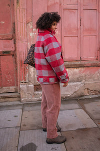 Damson Madder Polly Red Check Jacket