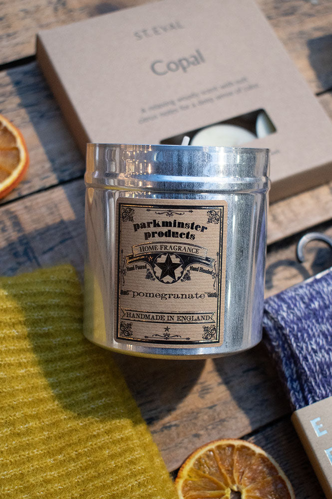 Parkminster Pomegranate Tin Candle - The Mercantile London