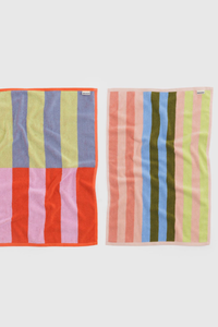 Baggu Pool Stripe Hand Towel Set of 2 - The Mercantile London