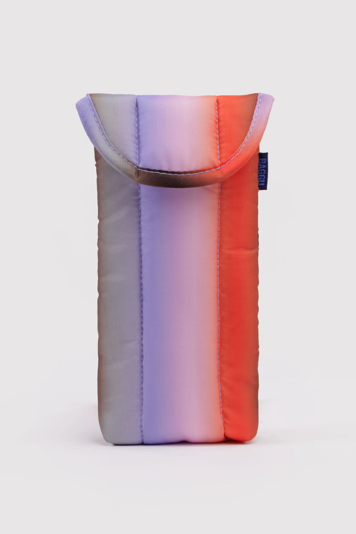 Baggu Gradient Poppy Stripe Puffy Glasses Sleeve - The Mercantile London
