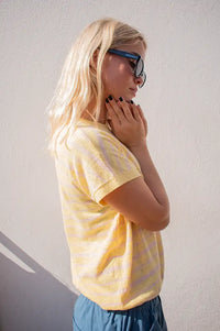 Numph Kiki Popcorn Stripe Top - The Mercantile London