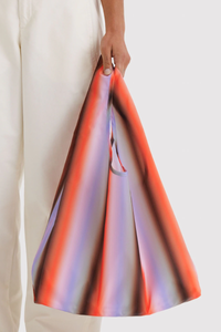 Baggu Poppy & Lilac Gradient Stripe Standard Reusable Bag - The Mercantile London