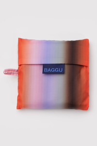 Baggu Poppy & Lilac Gradient Stripe Standard Reusable Bag - The Mercantile London