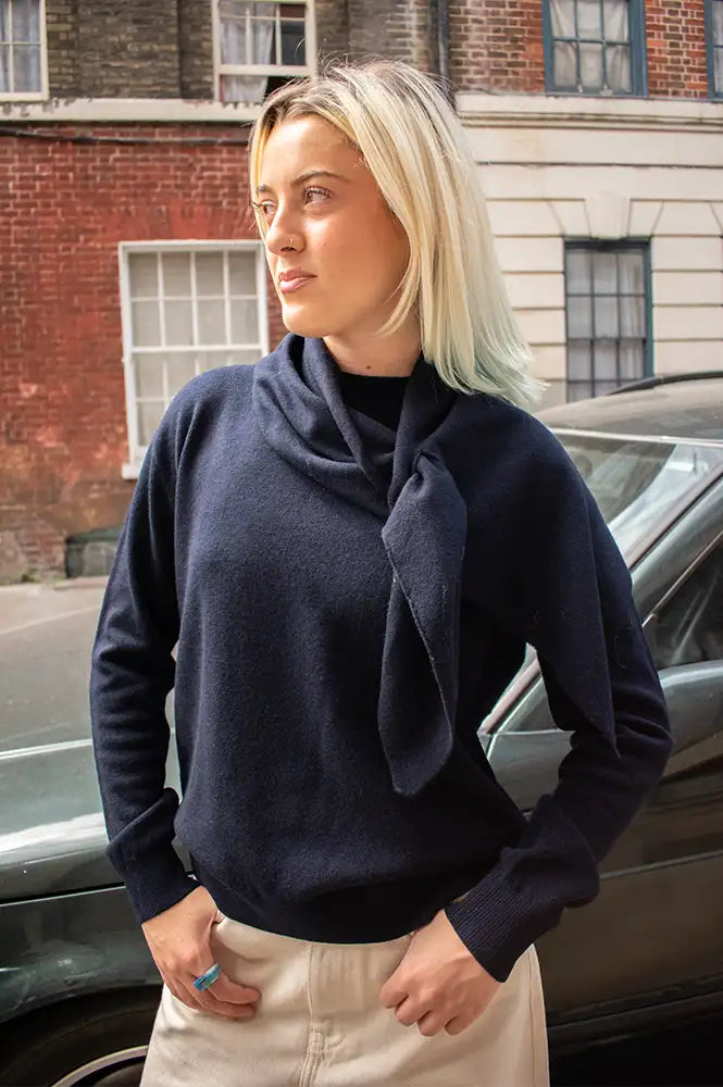 JcSophie Portland Navy Knitted Jumper