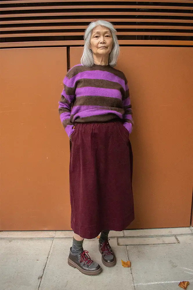 Fransa Cory Port Royale Corduroy Skirt