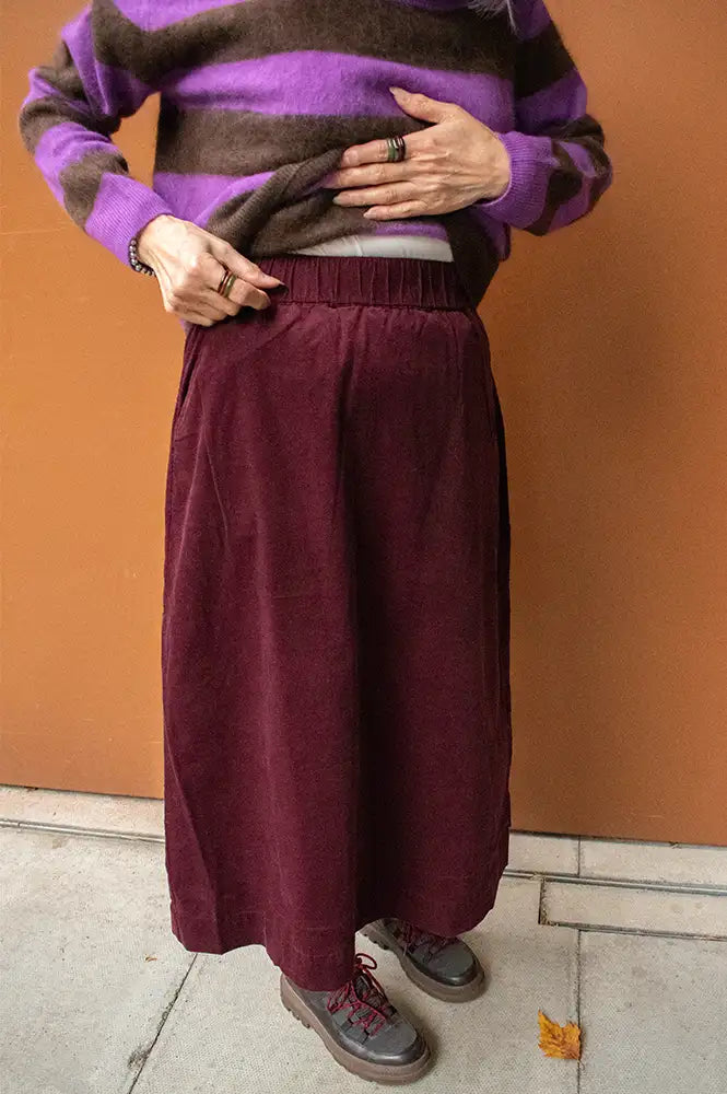 Fransa Cory Port Royale Corduroy Skirt