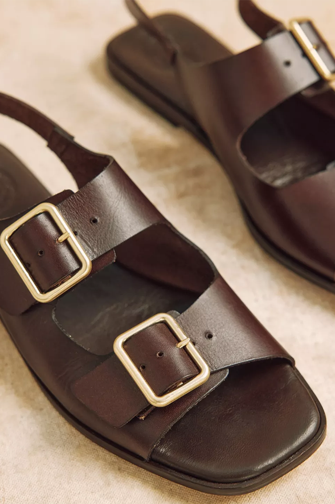 Penelope Chilvers Portobello Bitter Chocolate Sandal - The Mercantile London