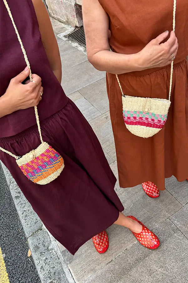 Charlie Joe Egel Woven Wicker Bag