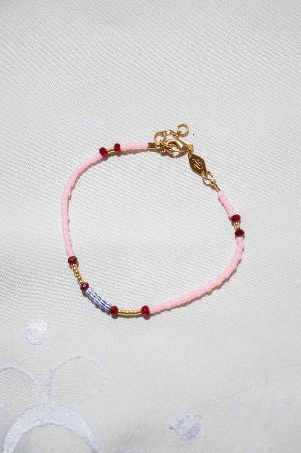 Anni Lu Peppy Rouge Blush Bracelet - The Mercantile London