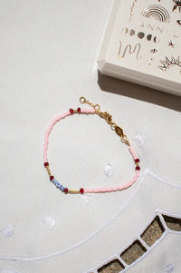 Anni Lu Peppy Rouge Blush Bracelet - The Mercantile London