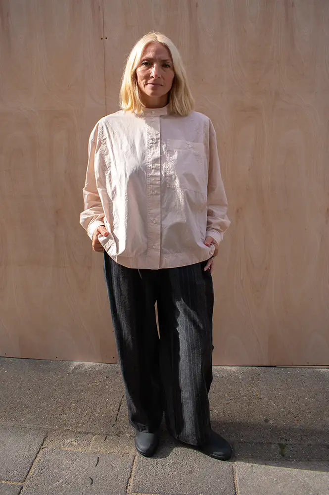 Soeur Chypre Powder Parachute Poplin Shirt