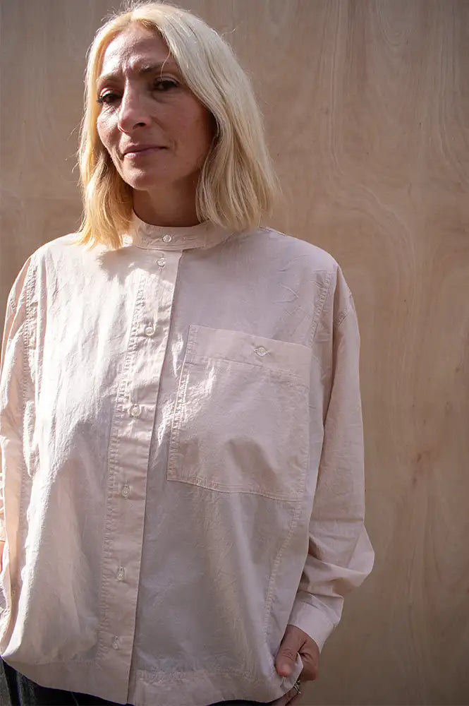 Soeur Chypre Powder Parachute Poplin Shirt