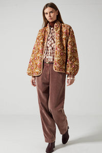 Charlie Joe Priya Gold Dolce Print Jacket - The Mercantile London
