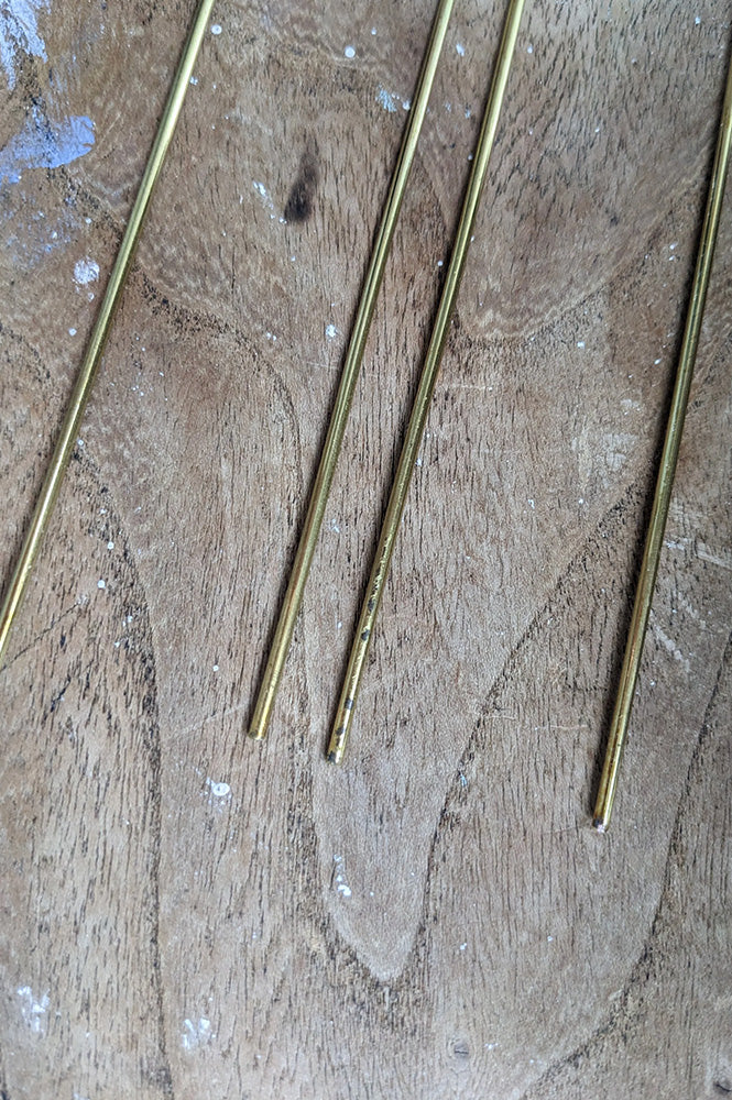 Roake Studio Lizzy Minimal Brass Hairpin - The Mercantile London