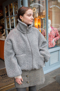Project AJ117 Grey Teddy Jacket - The Mercantile London