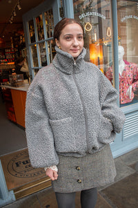 Project AJ117 Grey Teddy Jacket - The Mercantile London