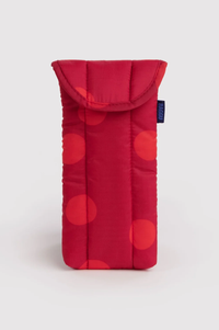 Baggu Red Polka Dot Puffy Glasses Sleeve