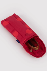 Baggu Red Polka Dot Puffy Glasses Sleeve