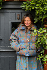The Tiny Big Sister Roses Short Puffer Jacket - The Mercantile London